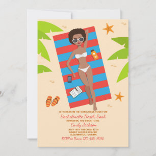 Bask In The Sun 2 Bachelorette Invitation