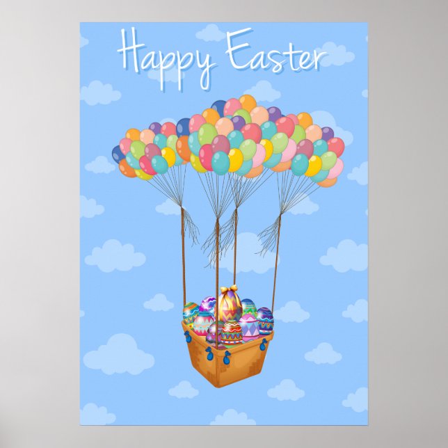 Basked Of Easter Eggs Poster (Front)