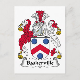 Baskerville Family Crest Postcard