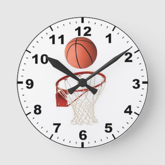 "Basket ball" design wall clocks (Front)