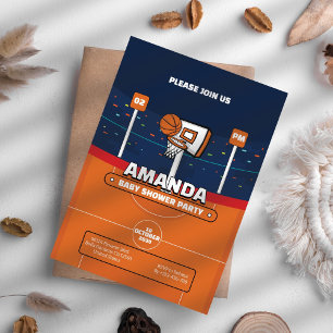 Basket Ball Event Baby Shower Invitation