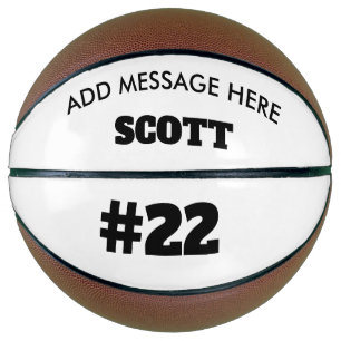 basket ball personalised with name basketball