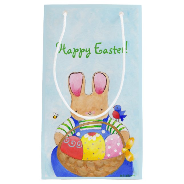 Basket Bunny Small Gift Bag (Front)