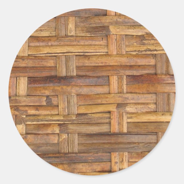 basket classic round sticker (Front)