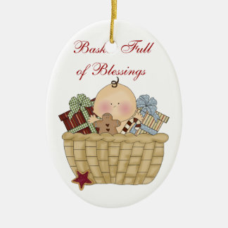 Basket Full of Blessings Ceramic Tree Decoration