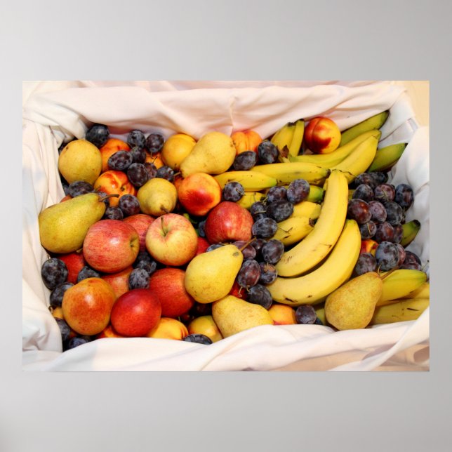 Basket Full Of Fruits Poster (Front)