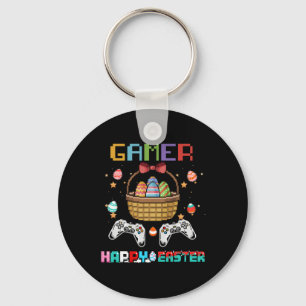 Basket Gamer Video Game Controller With Easter Egg Key Ring