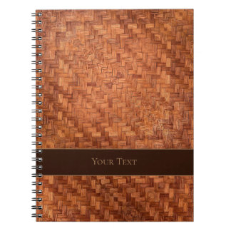 Basket-Look Notebook with your Text