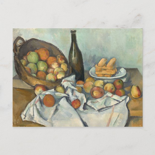 Basket of Apples Paul Cézanne Fine Art Postcard (Front)