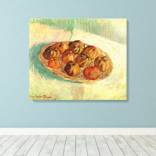 Basket of Apples to Pissarro by Vincent van Gogh Canvas Print