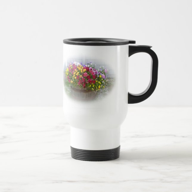 Basket of Blossoms Travel Mug (Right)