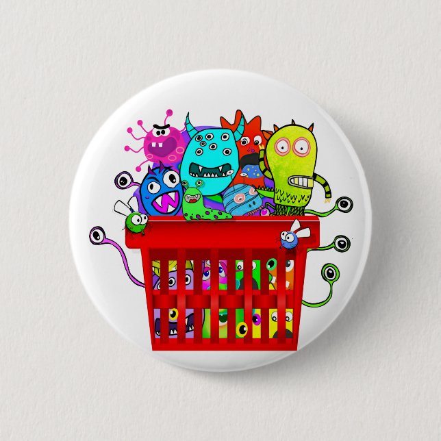 Basket of Deplorables, Adorable Deplorable 6 Cm Round Badge (Front)