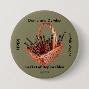 Basket of Deplorables Words Button