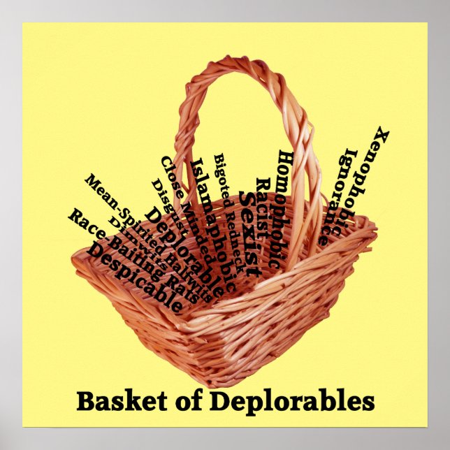 Basket of Deplorables Words Value Poster Paper (Front)