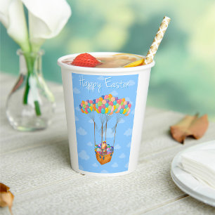 Basket Of Easter Eggs Paper Cups