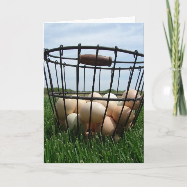 Basket of Eggs Card (Front)