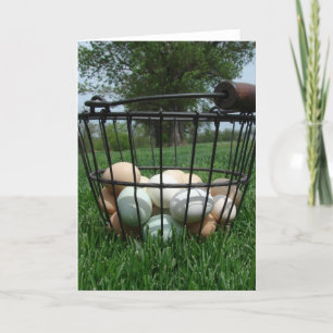 Basket of Eggs Card
