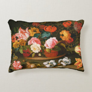 Basket of flowers, 1625 decorative cushion