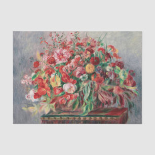 Basket of Flowers by Renoir Tissue Paper