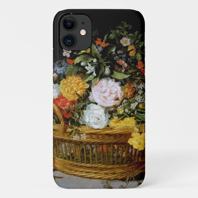 Basket of Flowers, Jan Brueghel the Younger Case-Mate iPhone Case (Back)