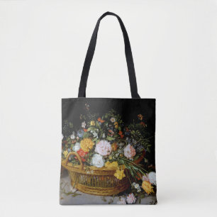 Basket of Flowers, Jan Brueghel the Younger Tote Bag