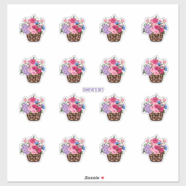 Basket of Flowers So Pretty (Sheet)