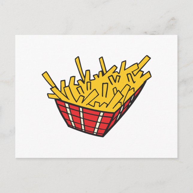 basket of french fries postcard (Front)