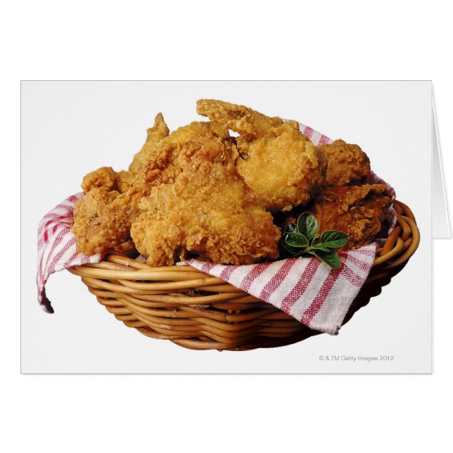 Basket of fried chicken (Front Horizontal)