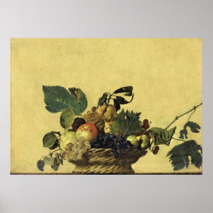 Basket of Fruit by Caravaggio Poster
