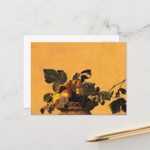 Basket of Fruit, Canestra di Frutta by Caravaggio Postcard