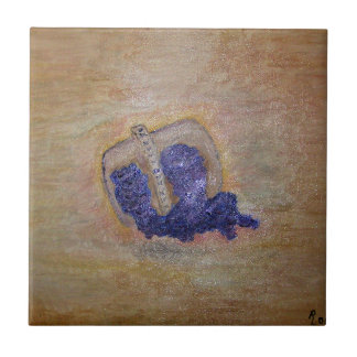 Basket of Grapes Ceramic Tile