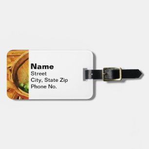 Basket of Green Grapes Luggage Tag
