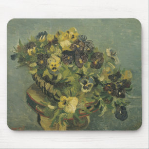 Basket of pansies mouse mat