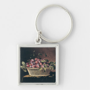 Basket of Plums Key Ring