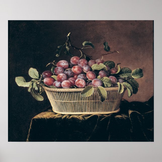 Basket of Plums Poster (Front)
