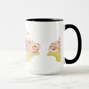 Basket of Roses-Peach Mug