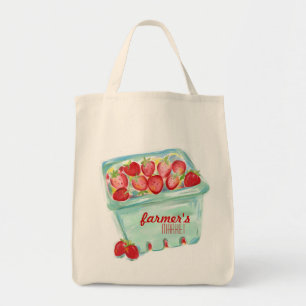 Basket of Strawberries Market Tote