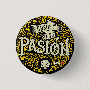 Basket plate is Passion NBN23 3 Cm Round Badge