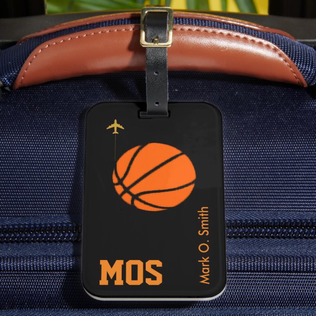 Basket Player's Luggage Tag (Front Insitu 2)