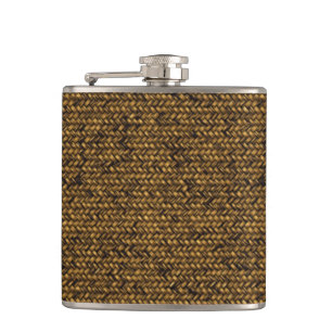 Basket Texture Hip Flask