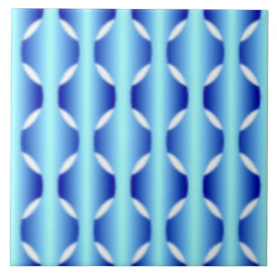 Basket Weave Blues Ceramic Tile