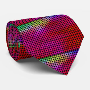 Basket Weave Design Glow In The Dark Tie
