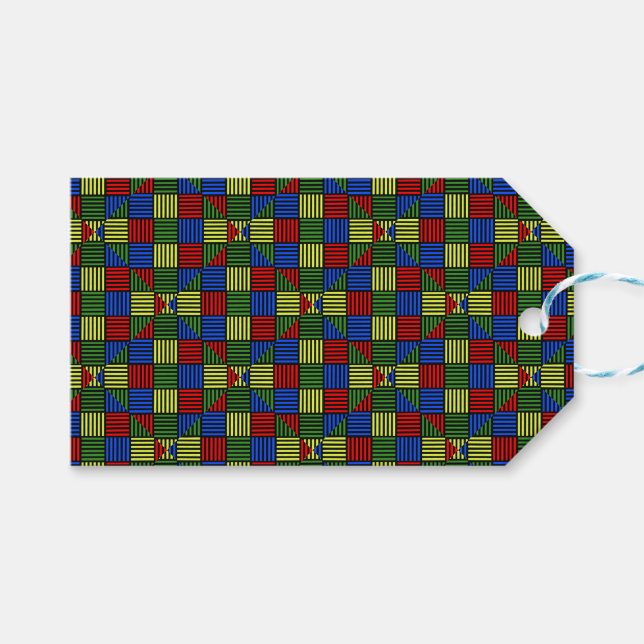 Basket Weave Gift Tags (Front (Horizontal))