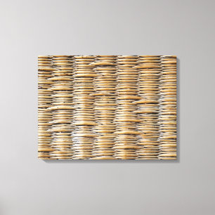 Basket Weave Macro Canvas Print