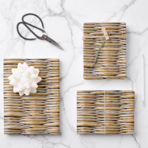 Basket Weave Macro Wrapping Paper Sheet