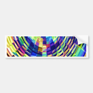 Basket Weave - Magical Diamond Raibow V1 Bumper Sticker