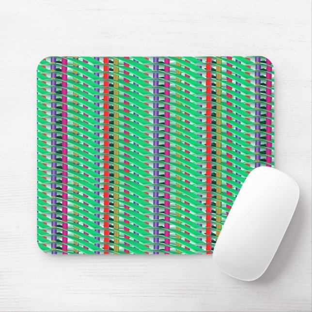 Basket Weave Mouse Pad  - Easter Green (With Mouse)