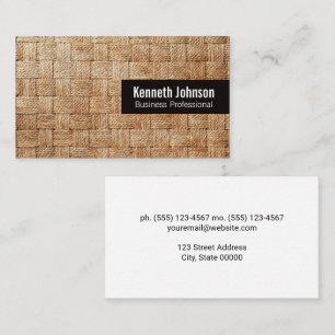 Basket Weave   Rope Business Card