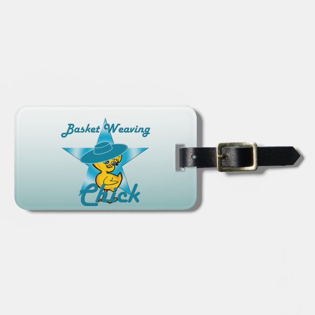 Basket Weaving Chick #7 Luggage Tag (Front Horizontal)