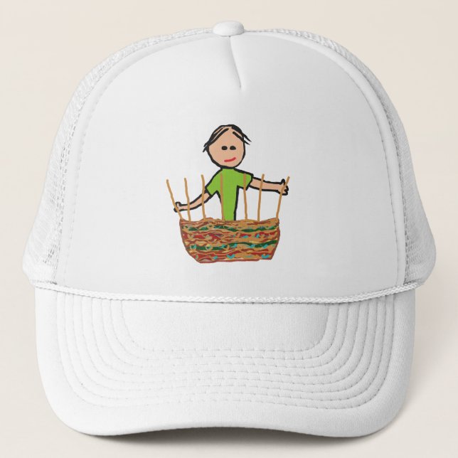 Basket Weaving Trucker Hat (Front)